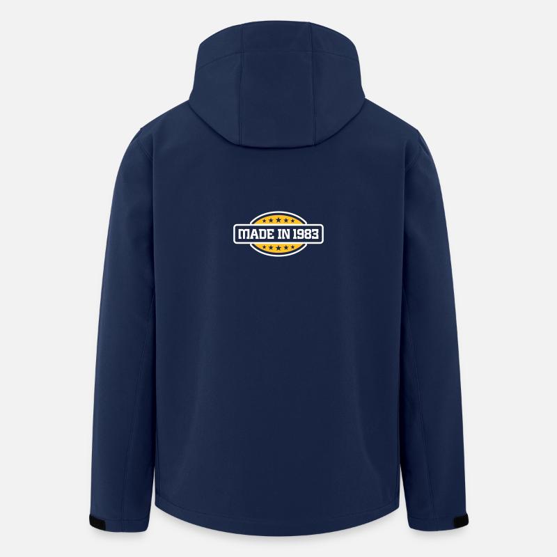 Gemacht 1983 - Recycelte Männer Softshell-Jacke von Stanley/Stella - Navy