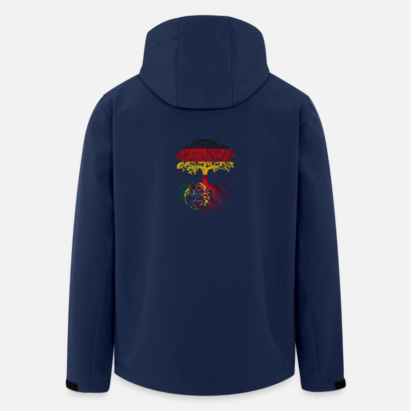 descente allemande avec portugisischer - Veste softshell homme en polyester recyclé Stanley/Stella - marine