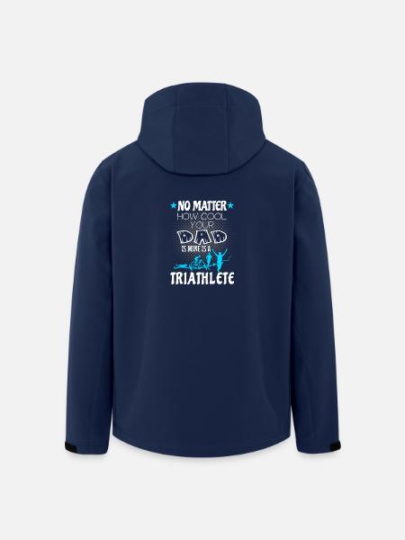 Triathlon - My dad is triathlete - Recycelte Männer Softshell-Jacke von Stanley/Stella - Navy