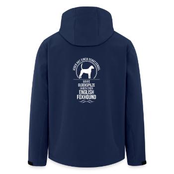 ENGLISH FOXHOUND Schutzengel Hunde Wilsigns - Recycelte Männer Softshell-Jacke von Stanley/Stella - Navy - Hinten - AI Model Male 185 light (185cm)