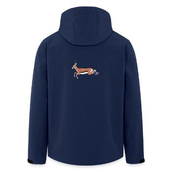antilope antelope impala hartebeest kudu oryx papa - Men’s Recycled Softshell Jacket by Stanley/Stella - navy - Back - AI Model Male 185 light (185cm)