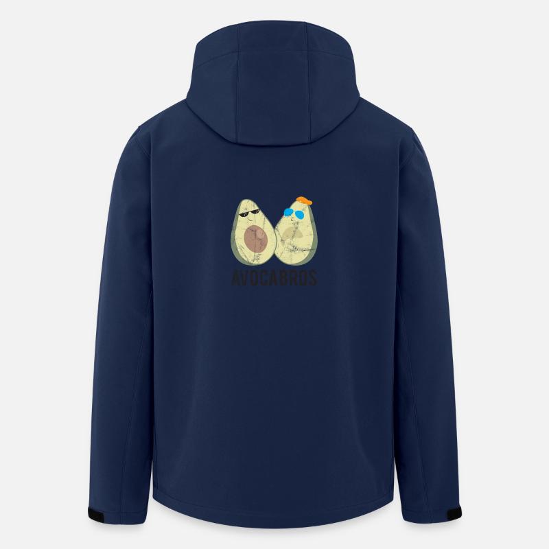 Frucht / Früchte: Avocado - Avocabros - BFF - Recycelte Männer Softshell-Jacke von Stanley/Stella - Navy