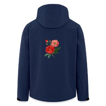 Rosen-Anlage - Recycelte Männer Softshell-Jacke von Stanley/Stella - Navy - Hinten - AI Model Male 185 light (185cm)