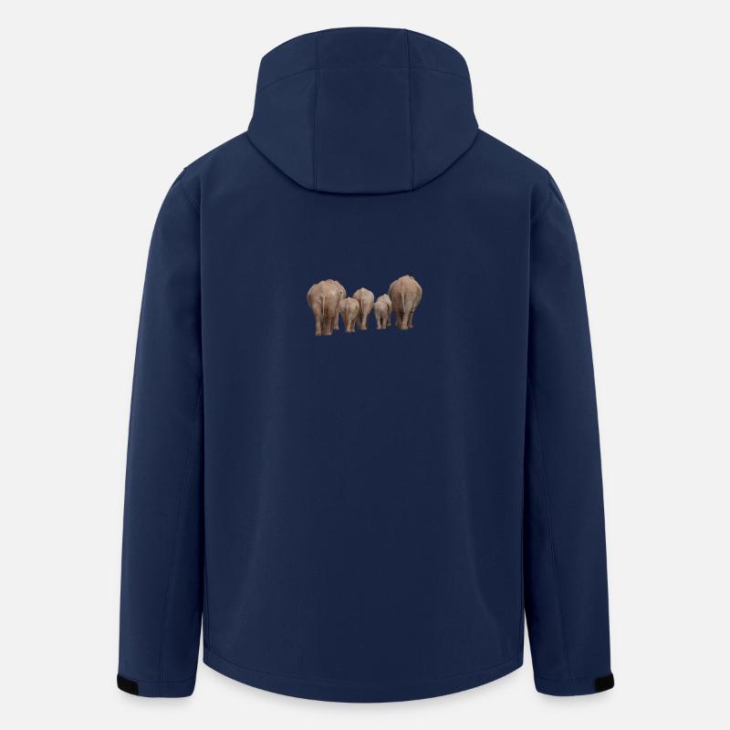 elef77 - Recycelte Männer Softshell-Jacke von Stanley/Stella - Navy