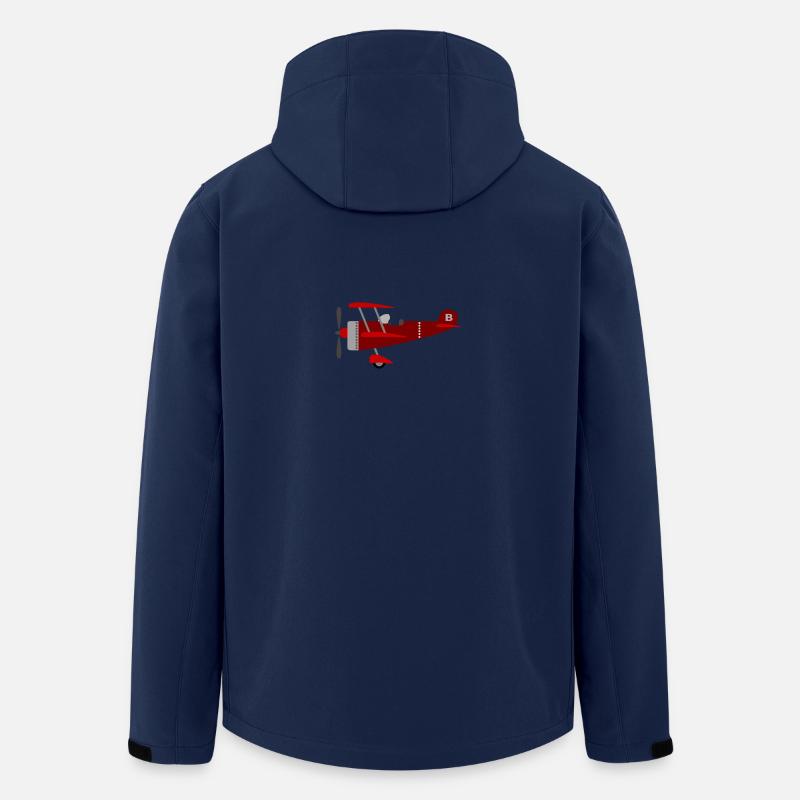 Flugzeug für Kinder - Recycelte Männer Softshell-Jacke von Stanley/Stella - Navy