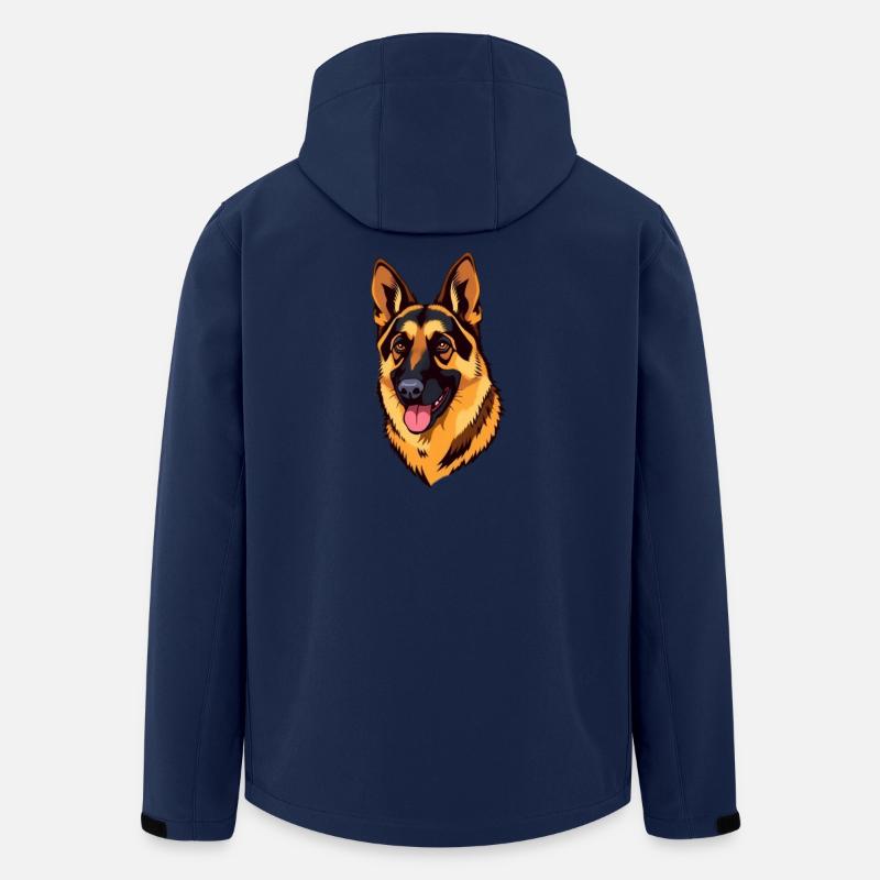 Schäferhund - Recycelte Männer Softshell-Jacke von Stanley/Stella - Navy