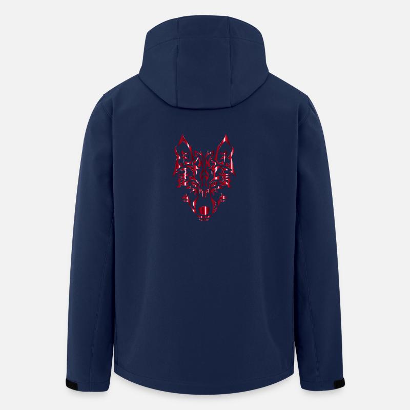 wolf wolfes wolves tribal23 - Recycelte Männer Softshell-Jacke von Stanley/Stella - Navy