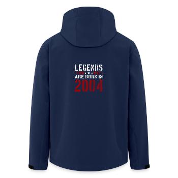 LEGENDS ARE BORN IN 2004 BIRTHDAY CHRISTMAS SHIRT - Men’s Recycled Softshell Jacket by Stanley/Stella - navy - Back - AI Model Male 185 light (185cm)