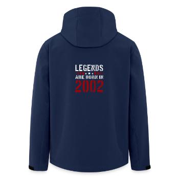 LEGENDS ARE BORN IN 2002 BIRTHDAY CHRISTMAS SHIRT - Men’s Recycled Softshell Jacket by Stanley/Stella - navy - Back - AI Model Male 185 light (185cm)