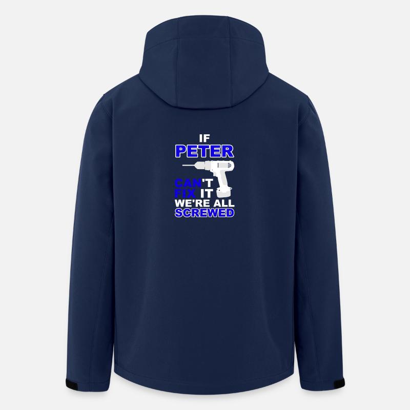 Peter Geburtstag Geschenk Idee Love T-Shirt Spaß - Recycelte Männer Softshell-Jacke von Stanley/Stella - Navy