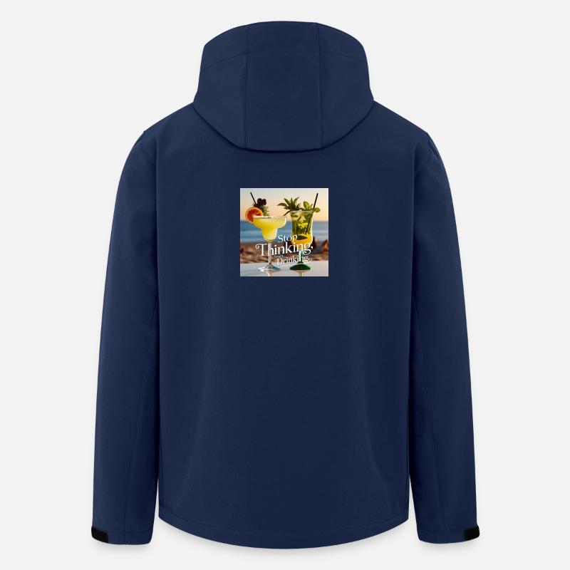 Cocktails mit Humorvollen Text - Recycelte Männer Softshell-Jacke von Stanley/Stella - Navy