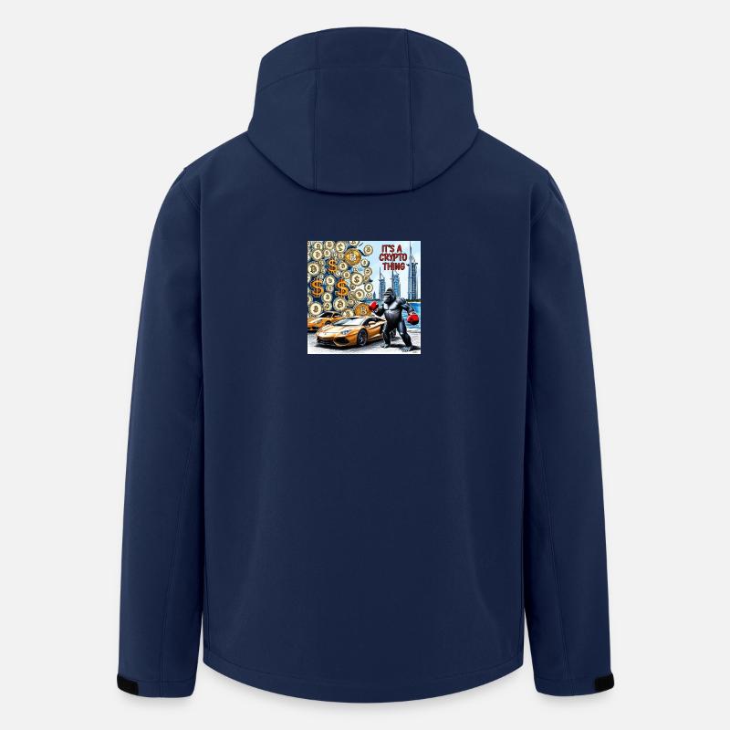 Krypto-Gorilla City Drive - Recycelte Männer Softshell-Jacke von Stanley/Stella - Navy