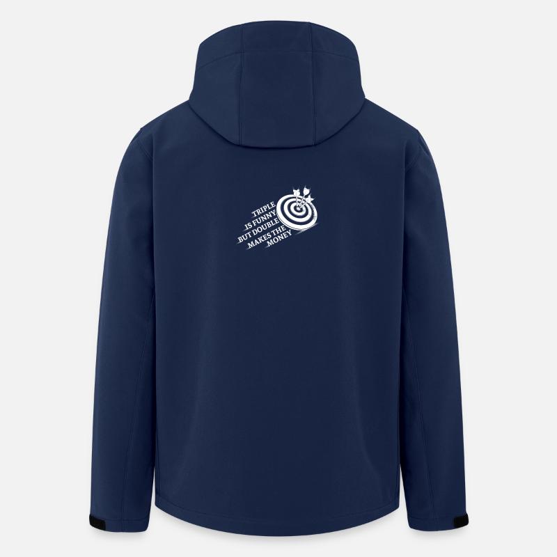 Triple est dards Conception drôle - Veste softshell homme en polyester recyclé Stanley/Stella - marine