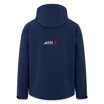 EVOLUTION bicycle cycling bike - Recycelte Männer Softshell-Jacke von Stanley/Stella - Navy - Hinten - AI Model Male 185 light (185cm)