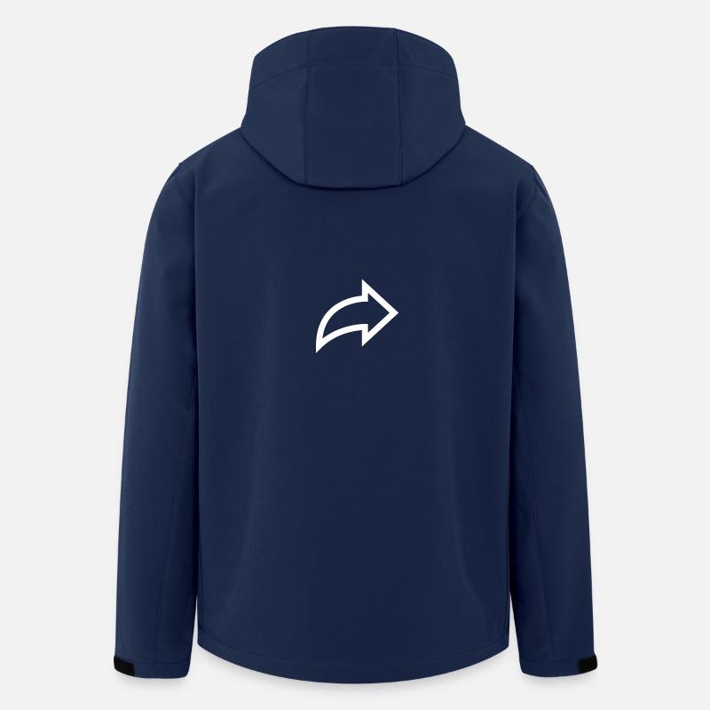 Pfeil - Recycelte Männer Softshell-Jacke von Stanley/Stella - Navy