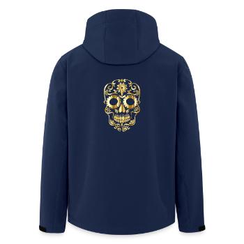 Crâne d'or - Veste softshell homme en polyester recyclé Stanley/Stella - marine - Dos - AI Model Male 185 light (185cm)