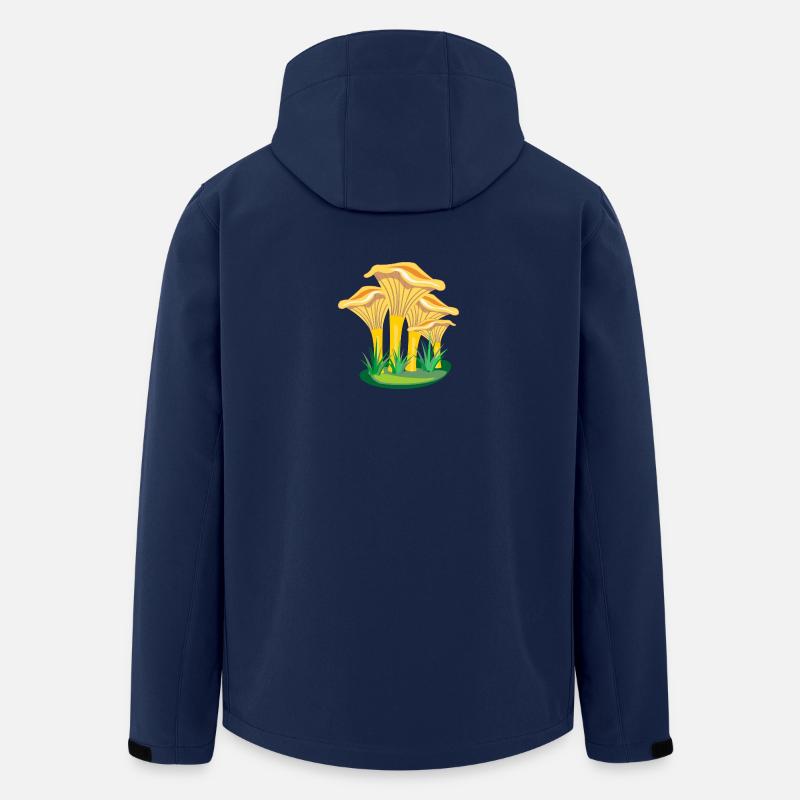 Champignons champignons - Veste softshell homme en polyester recyclé Stanley/Stella - marine