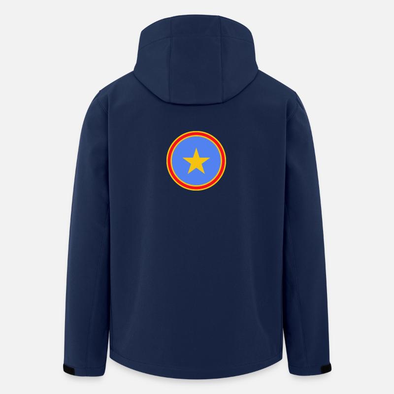 COULEURS DU CONGO - Veste softshell homme en polyester recyclé Stanley/Stella - marine