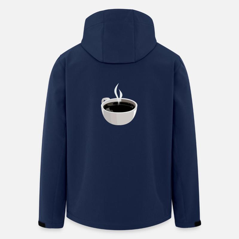 café chaud - Veste softshell homme en polyester recyclé Stanley/Stella - marine