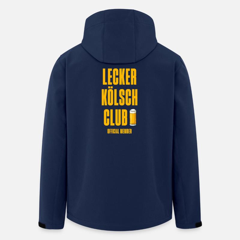 Lecker Kölsch Club Design Membre Officiel - Veste softshell homme en polyester recyclé Stanley/Stella - marine