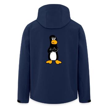 Pingouin En colère Offensé Bras croisés Aigre - Veste softshell homme en polyester recyclé Stanley/Stella - marine - Dos - AI Model Male 185 light (185cm)