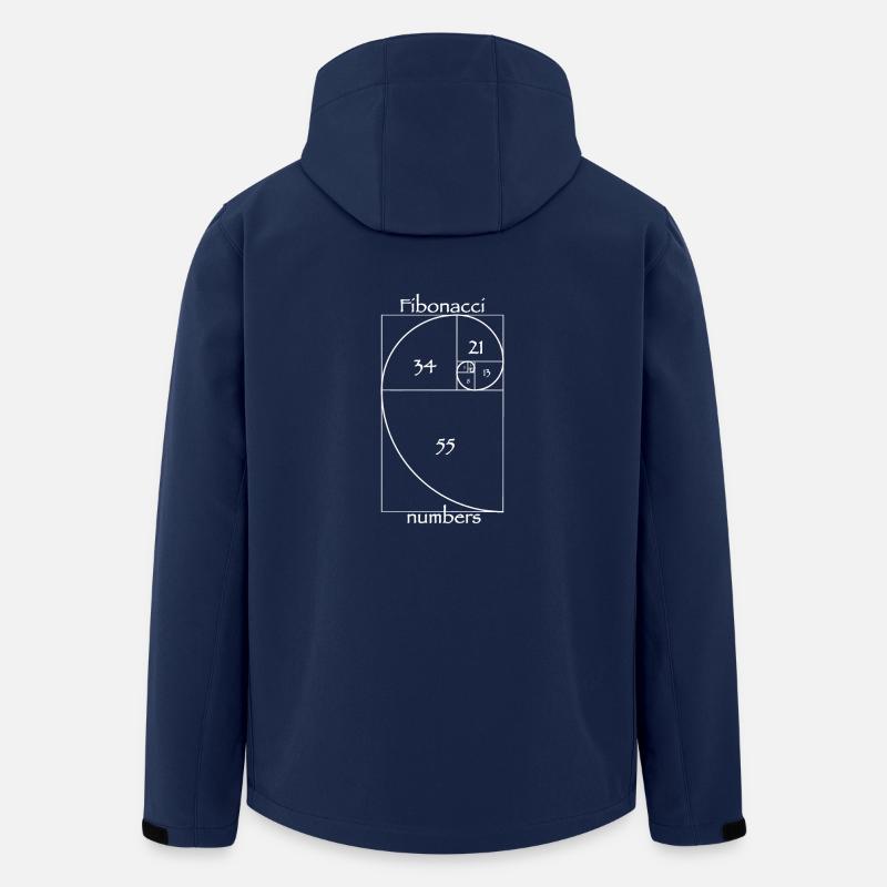 Fibonacci numbers - Men’s Recycled Softshell Jacket by Stanley/Stella - navy