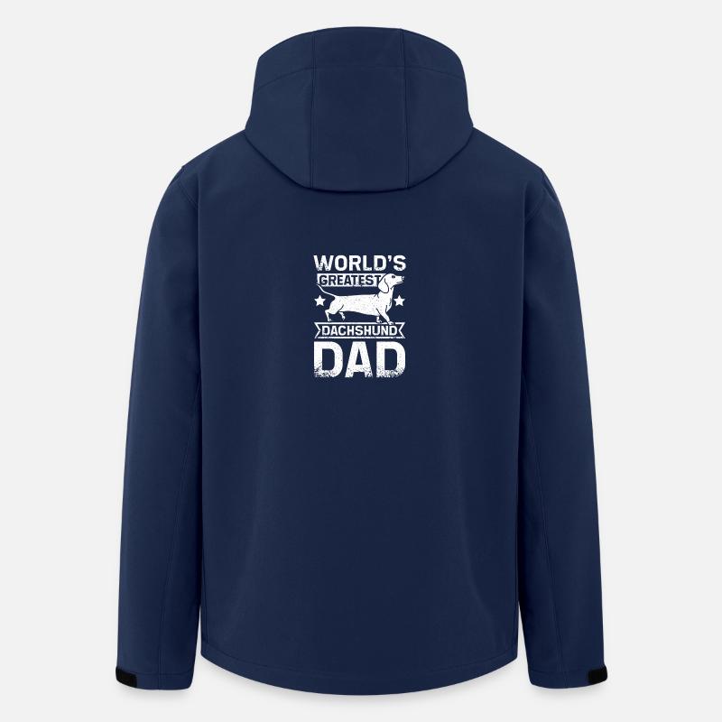 World's greatest dachshund dad - Recycelte Männer Softshell-Jacke von Stanley/Stella - Navy