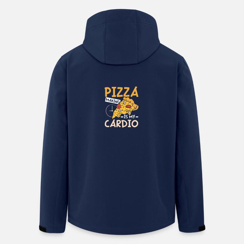 Pizza making is my cardio - Men’s Recycled Softshell Jacket by Stanley/Stella - navy