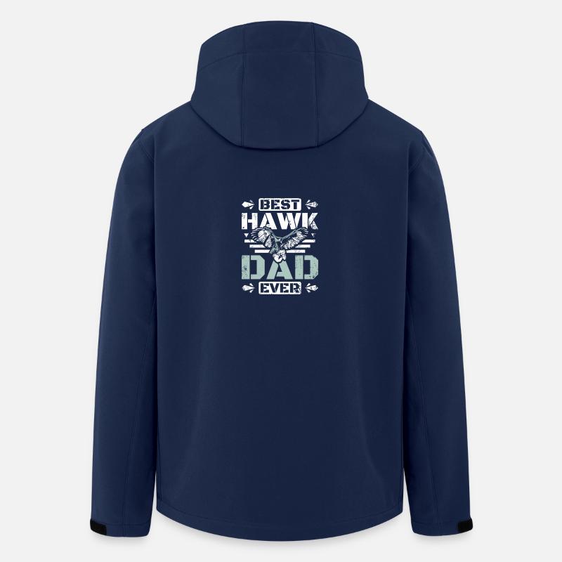 Fathers day Falconer best hawk dad ever - Recycelte Männer Softshell-Jacke von Stanley/Stella - Navy