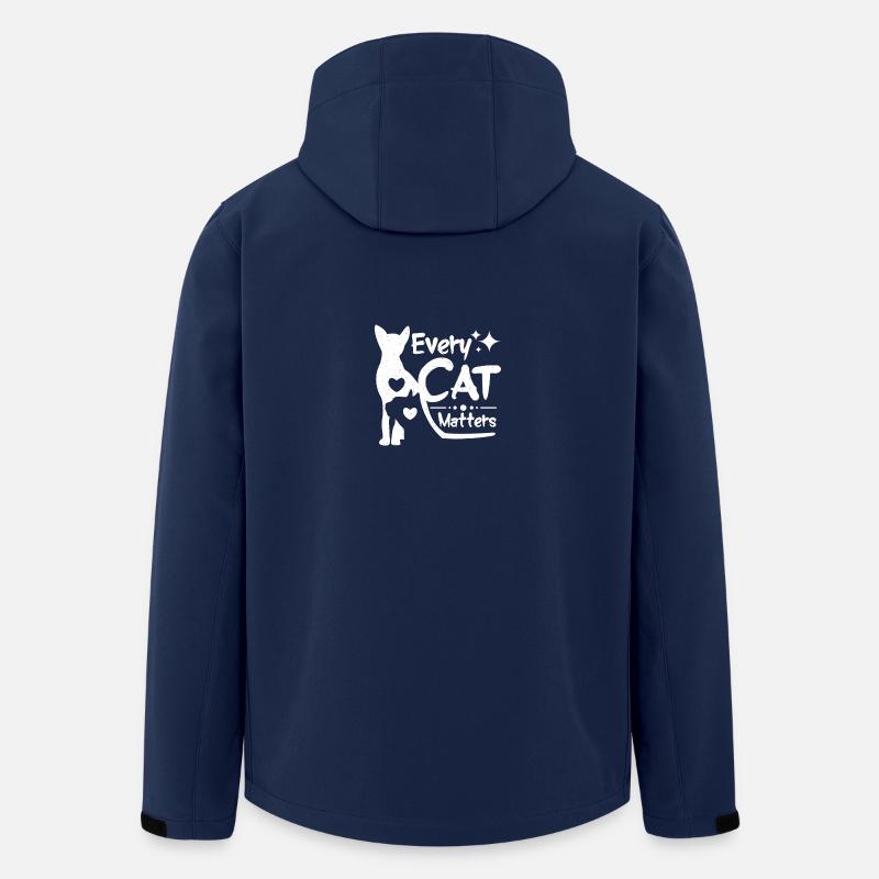 Cat rescue Every cat matters - Recycelte Männer Softshell-Jacke von Stanley/Stella - Navy