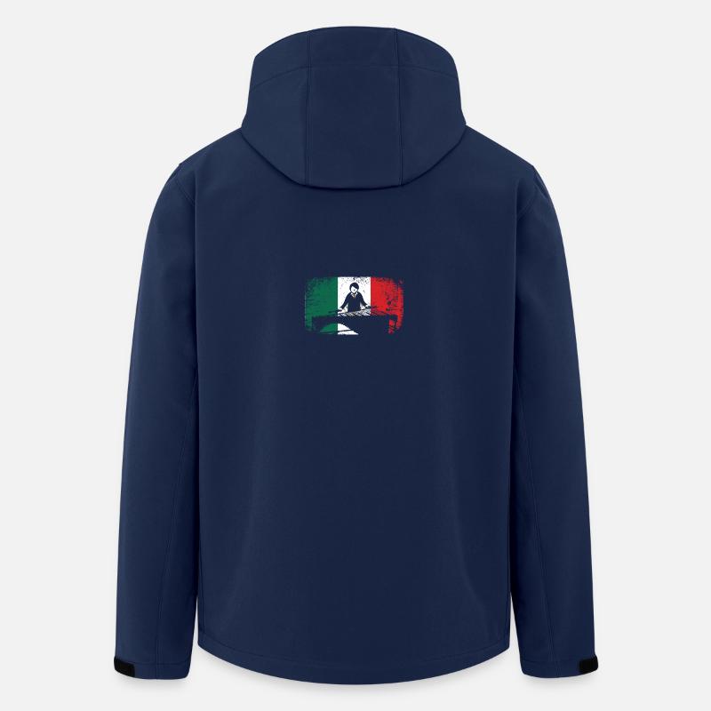 Mexican flag marimba player marimbist - Recycelte Männer Softshell-Jacke von Stanley/Stella - Navy
