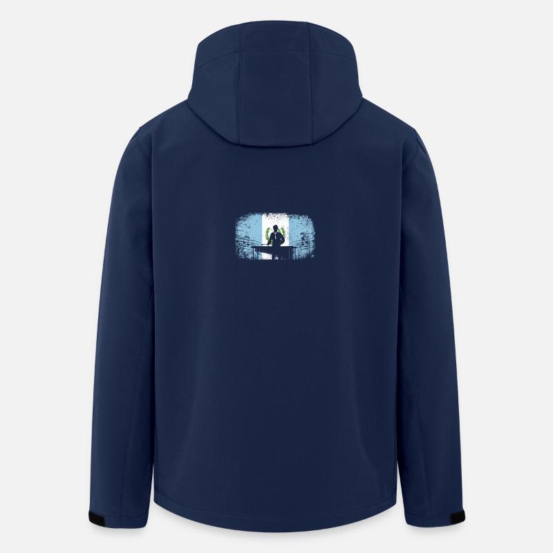 Guatemala flag marimba player marimbist - Recycelte Männer Softshell-Jacke von Stanley/Stella - Navy