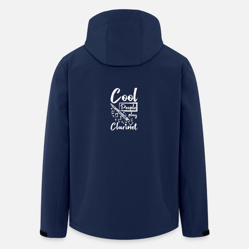 Cool people play clarinet - Men’s Recycled Softshell Jacket by Stanley/Stella - navy