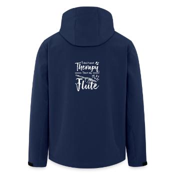 Je n’ai pas besoin de thérapie, j’ai ma flûte - Veste softshell homme en polyester recyclé Stanley/Stella - marine - Dos - AI Model Male 185 light (185cm)