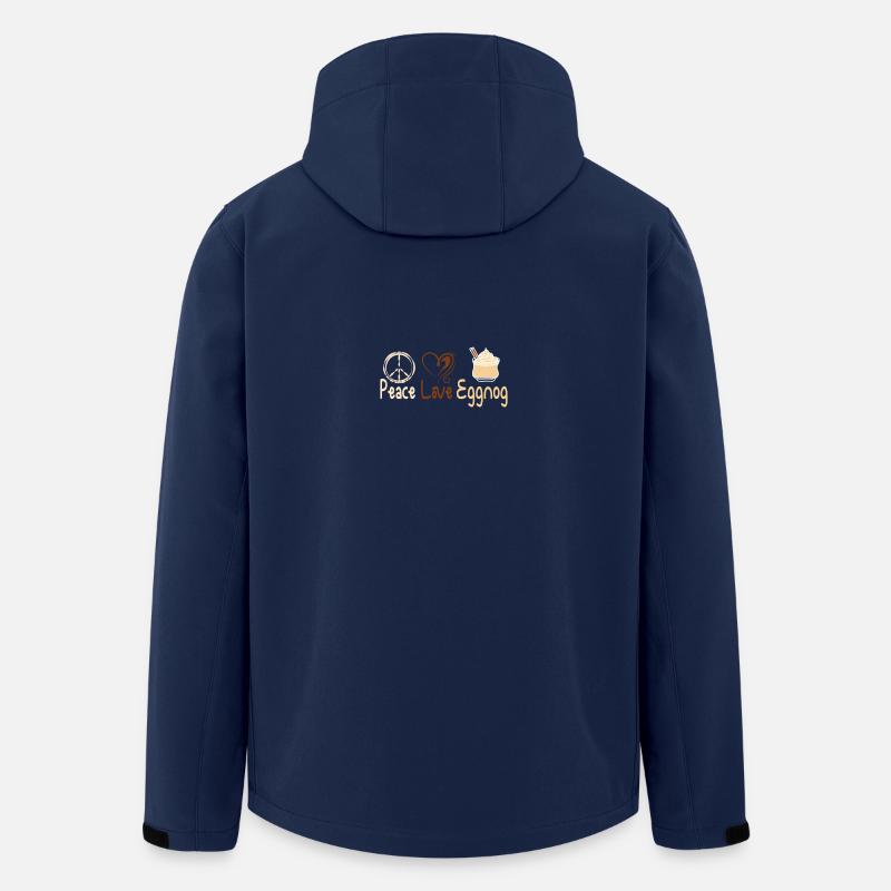 Peace love eggnog - Recycelte Männer Softshell-Jacke von Stanley/Stella - Navy