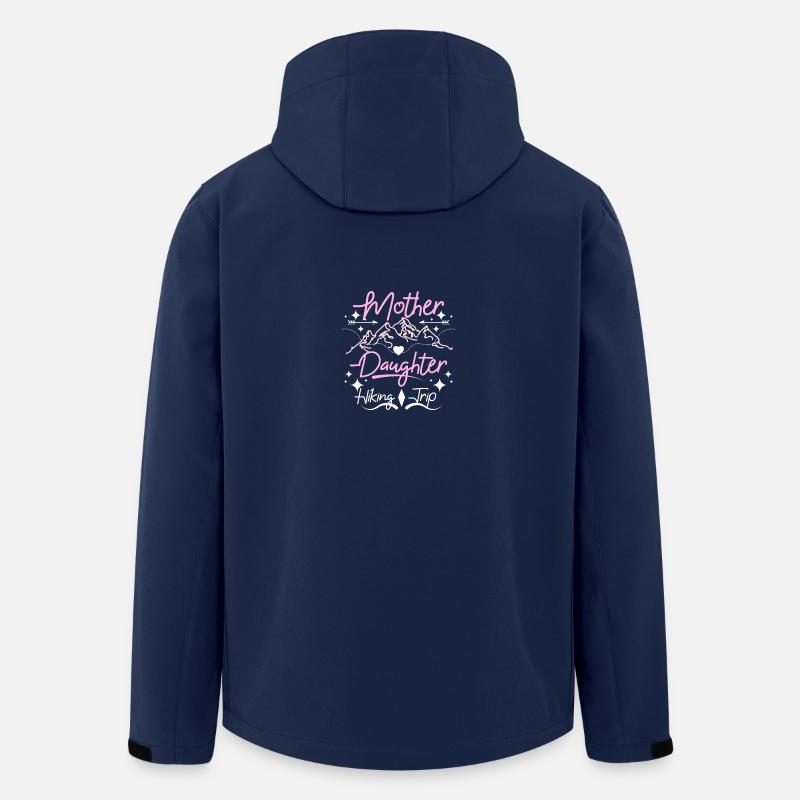 Voyage de randonnée mère-fille - Veste softshell homme en polyester recyclé Stanley/Stella - marine