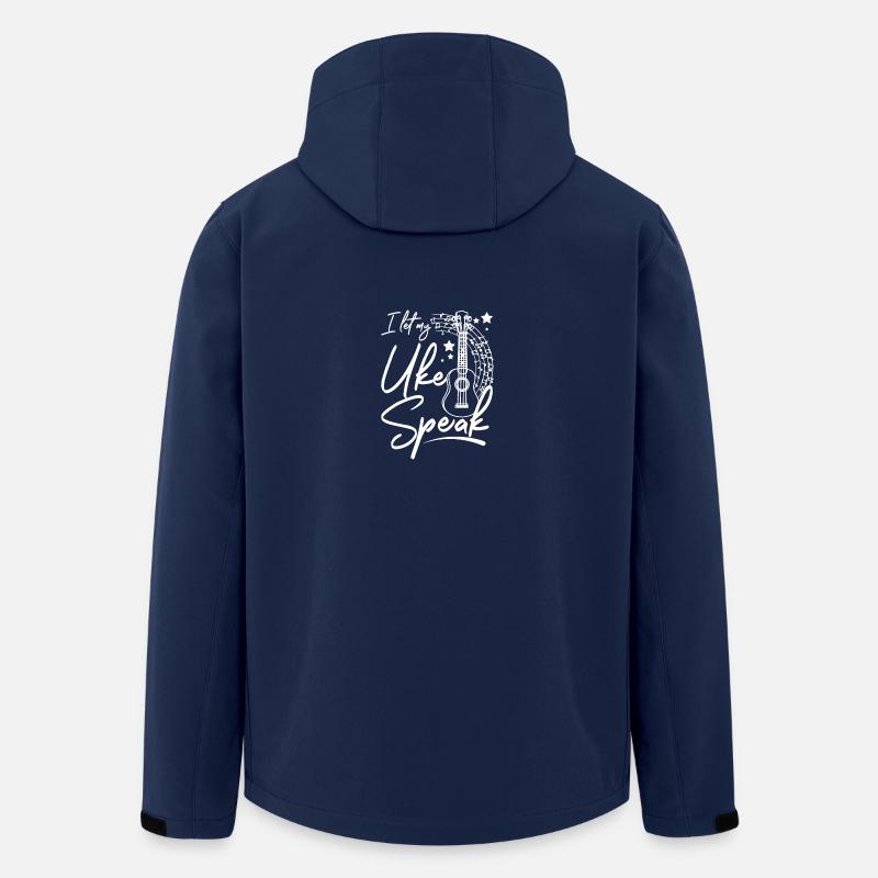I let my uke speak, Ukulele player - Men’s Recycled Softshell Jacket by Stanley/Stella - navy