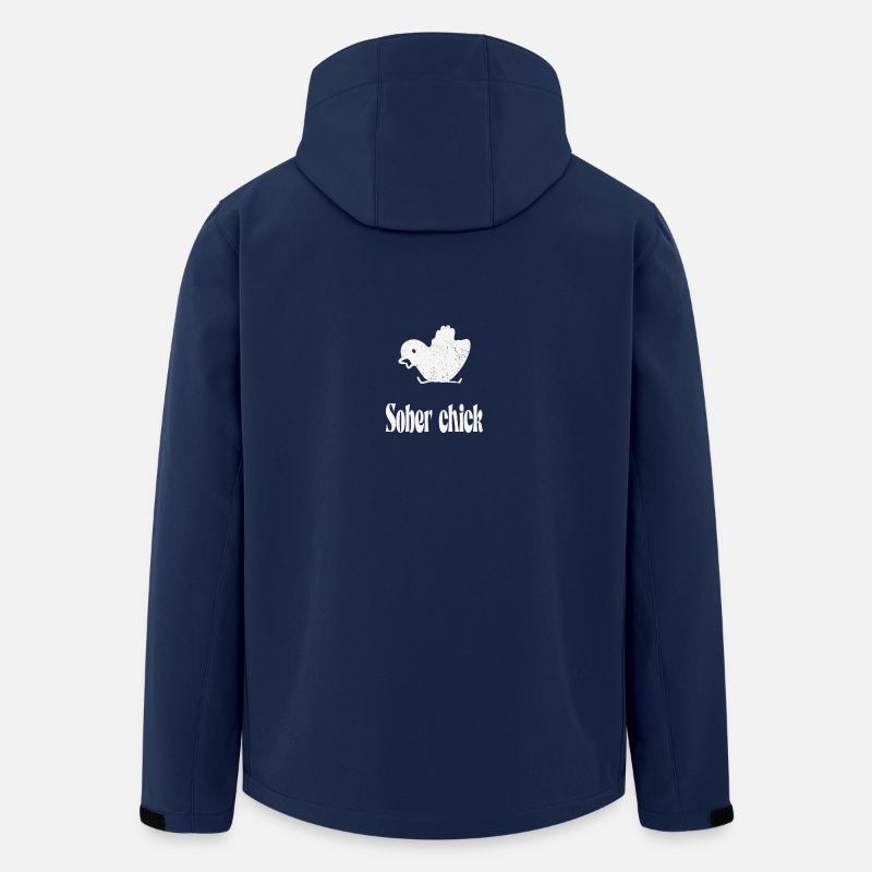 Sobriety Women Sober Chick - Men’s Recycled Softshell Jacket by Stanley/Stella - navy
