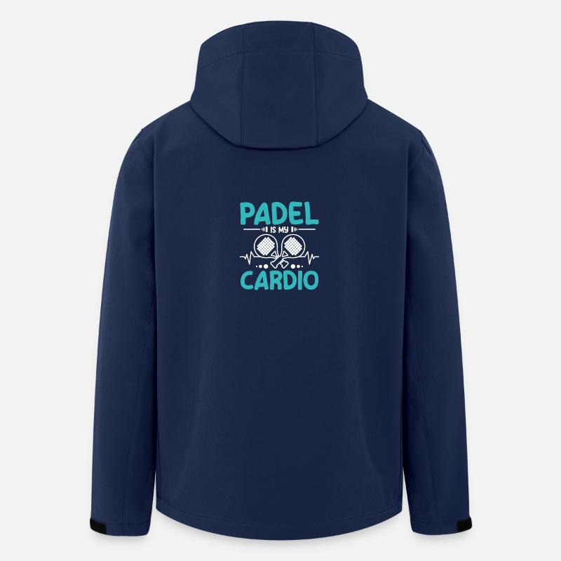 Padel is my cardio - Men’s Recycled Softshell Jacket by Stanley/Stella - navy