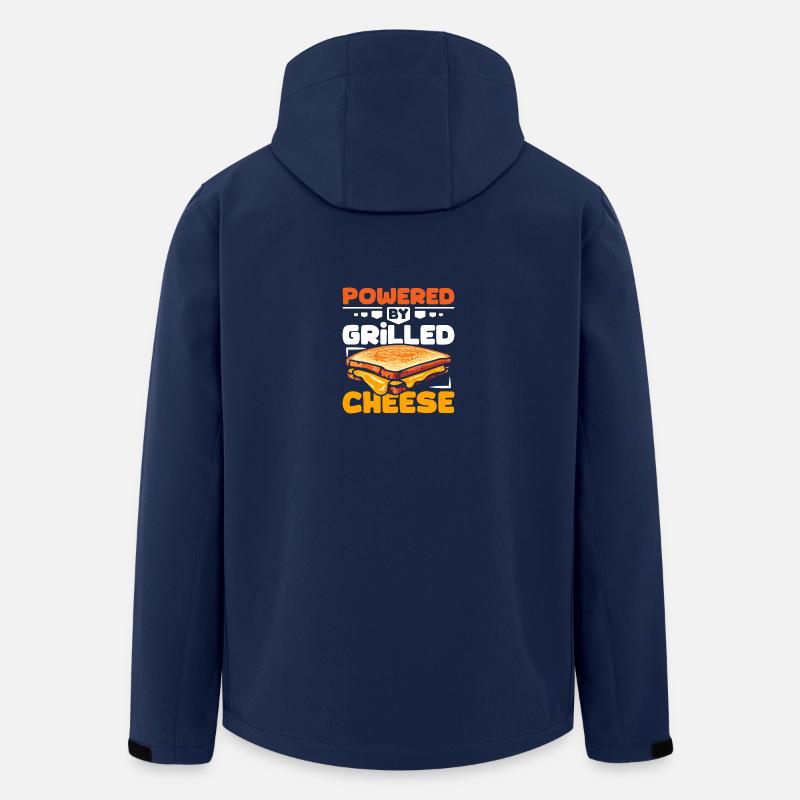 Powered by Grilled cheese - Recycelte Männer Softshell-Jacke von Stanley/Stella - Navy