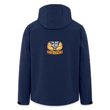 I'm just here for the Empanadas - Recycelte Männer Softshell-Jacke von Stanley/Stella - Navy - Hinten - AI Model Male 185 light (185cm)