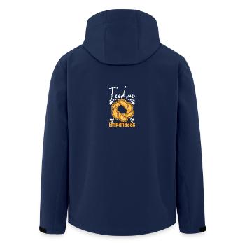 Nourrissez-moi d’empanadas - Veste softshell homme en polyester recyclé Stanley/Stella - marine - Dos - AI Model Male 185 light (185cm)
