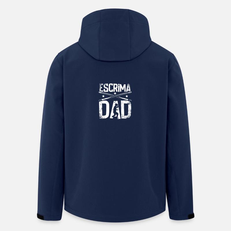 Father's day Escrima dad - Men’s Recycled Softshell Jacket by Stanley/Stella - navy