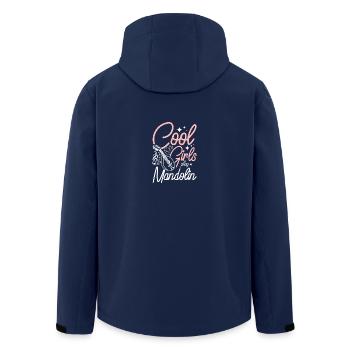 Cool girls play Mandolin - Recycelte Männer Softshell-Jacke von Stanley/Stella - Navy - Hinten - AI Model Male 185 light (185cm)