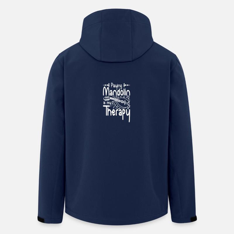 Playing Mandolin is my therapy - Recycelte Männer Softshell-Jacke von Stanley/Stella - Navy