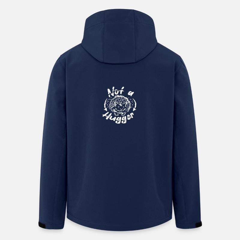 Pas un hérisson câlin - Veste softshell homme en polyester recyclé Stanley/Stella - marine