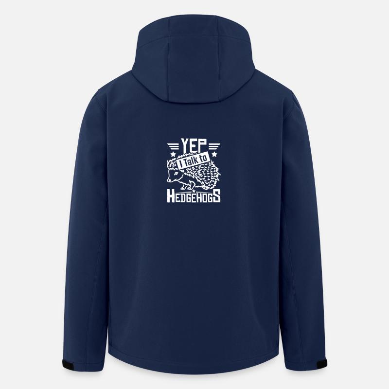 , je parle aux hérissons - Veste softshell homme en polyester recyclé Stanley/Stella - marine