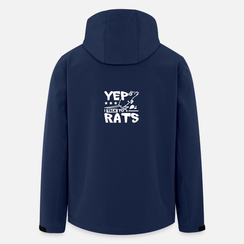 , je parle aux rats - Veste softshell homme en polyester recyclé Stanley/Stella - marine