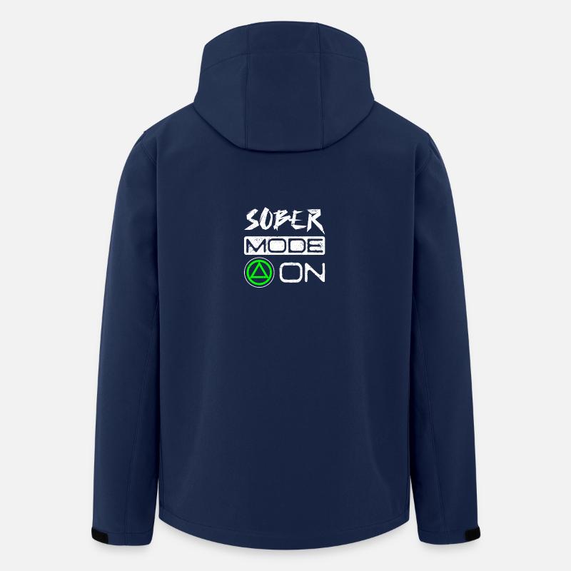 Sobriety Sober mode on - Men’s Recycled Softshell Jacket by Stanley/Stella - navy