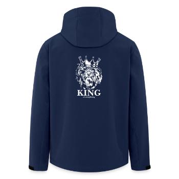 Havaneser King of everything Hunde Wilsigns - Recycelte Männer Softshell-Jacke von Stanley/Stella - Navy - Hinten - AI Model Male 185 light (185cm)